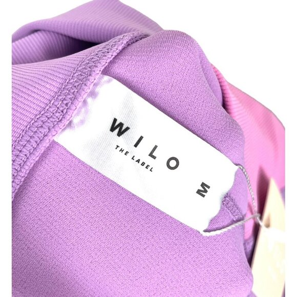 WILO Color Block Ribbed legging pink core sz M - Picture 3 of 8